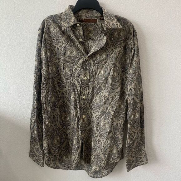 Perry Ellis Other - Perry Ellis Paisley Dress Shirt Size L